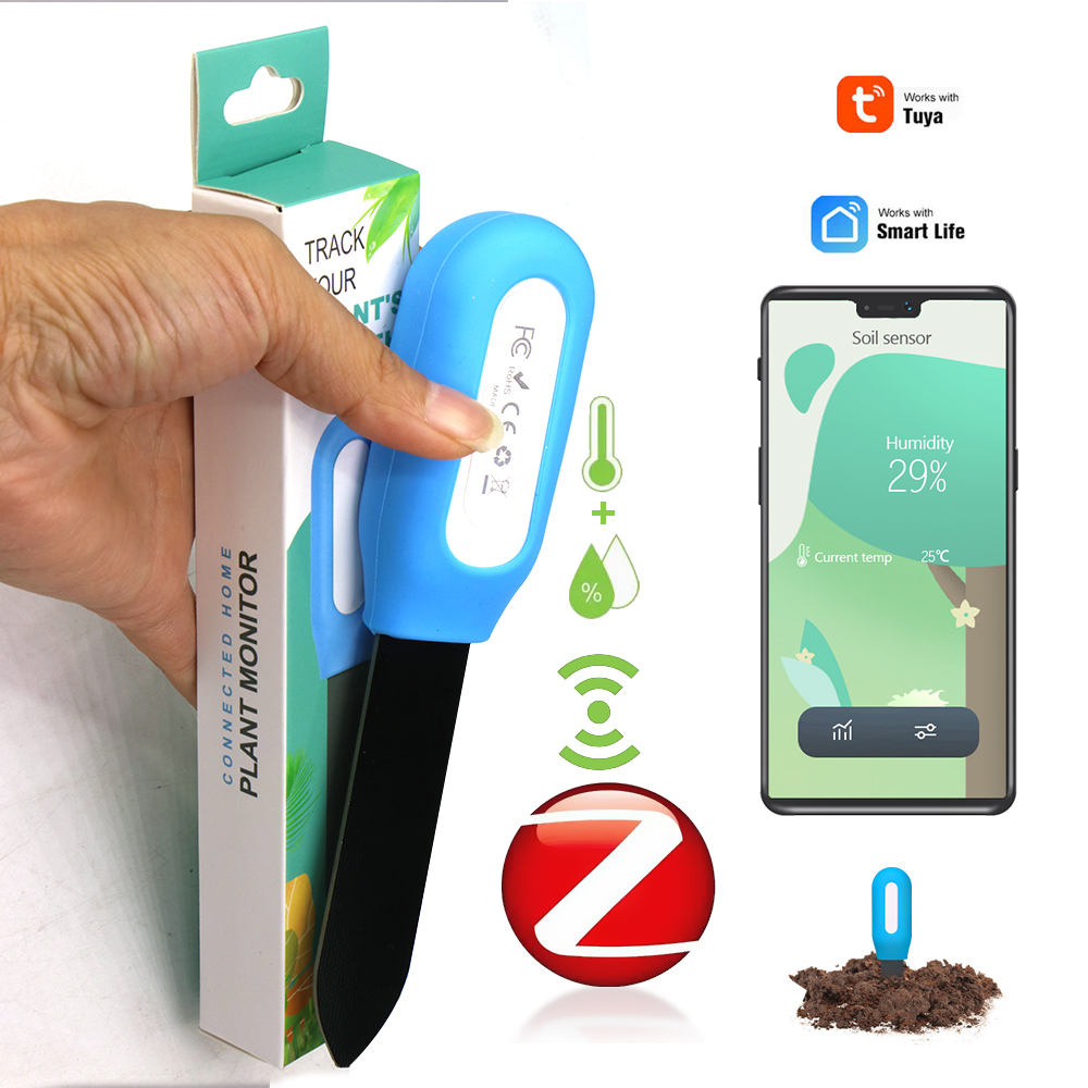 Plant Sensor - Slimme Zigbee-bodemsensor voor huistuin, kasplanten, bloemvocht-