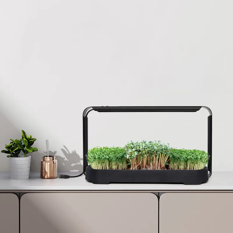 Indoor Garden Kit - Microgreens Zelfwaterende Hydroponische Plantenbak met Groeilamp