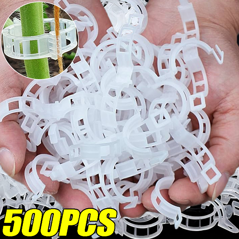 Smart Garden Kit - Herbruikbare plastic plantensteunclips, klemmen voor het