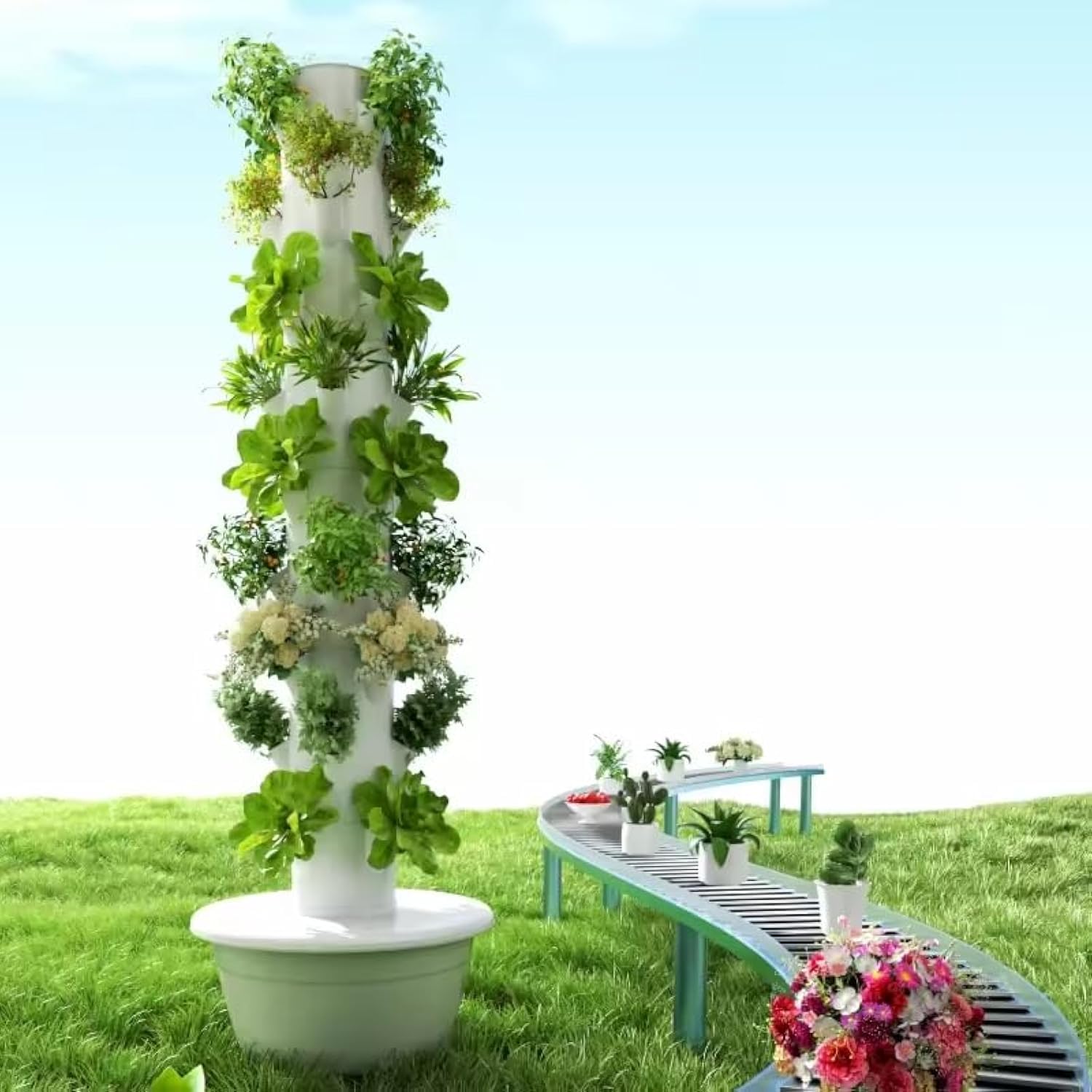 Hydroponic Tower - Verticale Hydroponische Kweektoren Aeroponische Toren voor