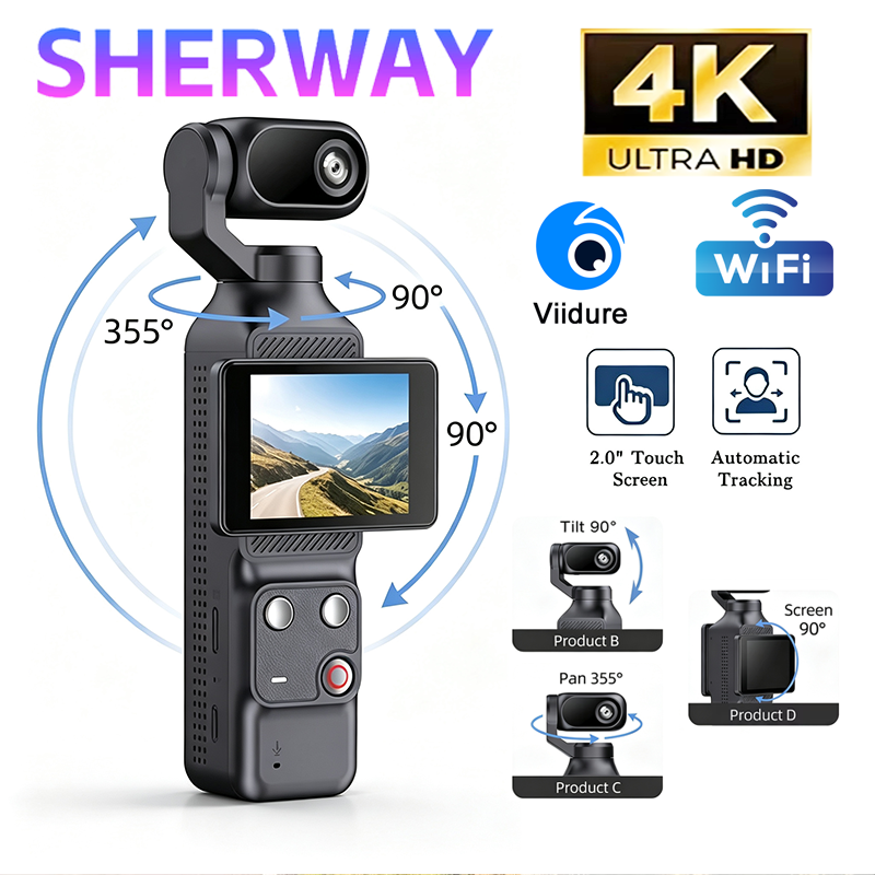 4K/1080P Gimbal Actiecamera Ha - Garden Camera recensie en prijs