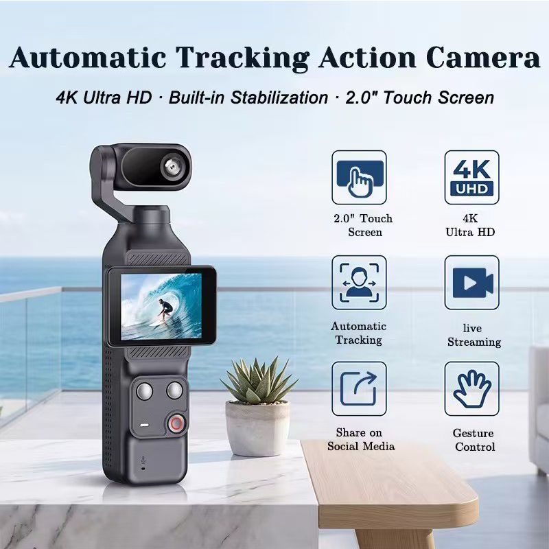 4K/1080P Gimbal Actiecamera Ha - Garden Camera recensie en prijs