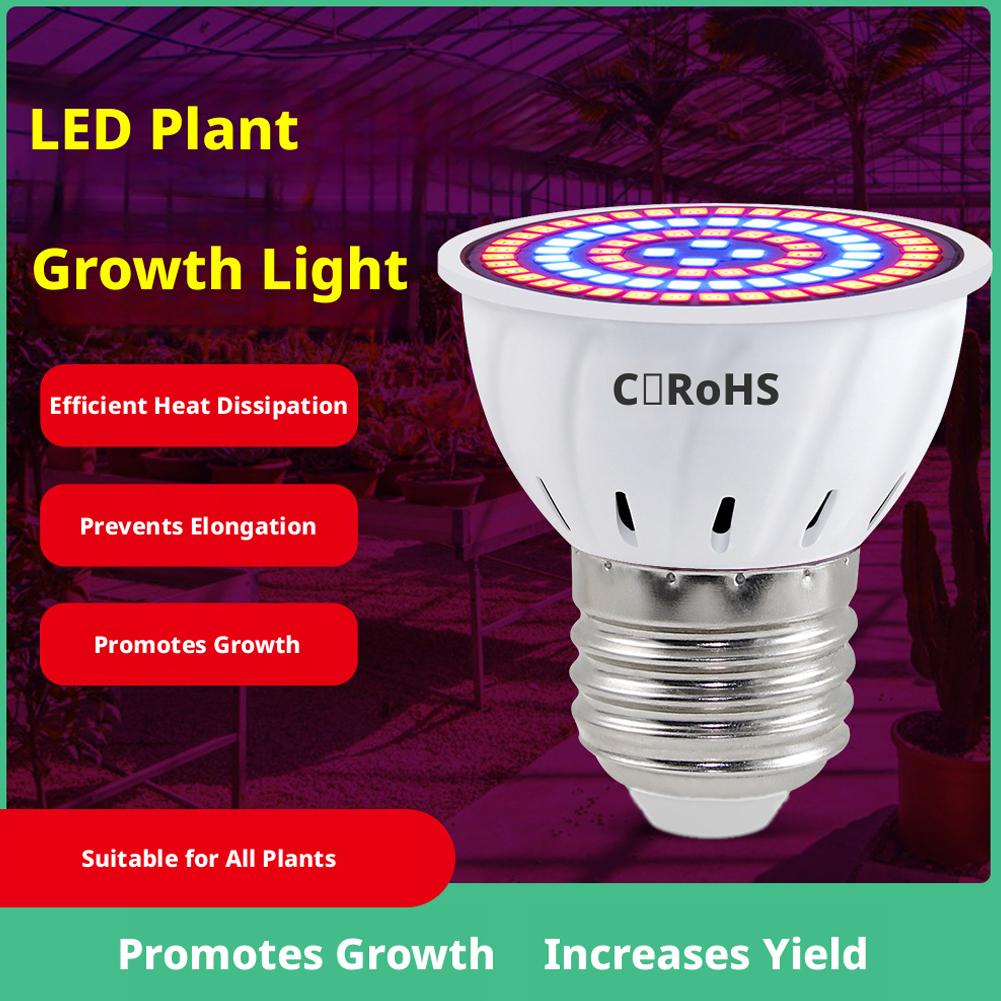 LED Grow Lamp E27 60 80LEDs Vo - Plant Grow Light Full Spectrum recensie en prijs