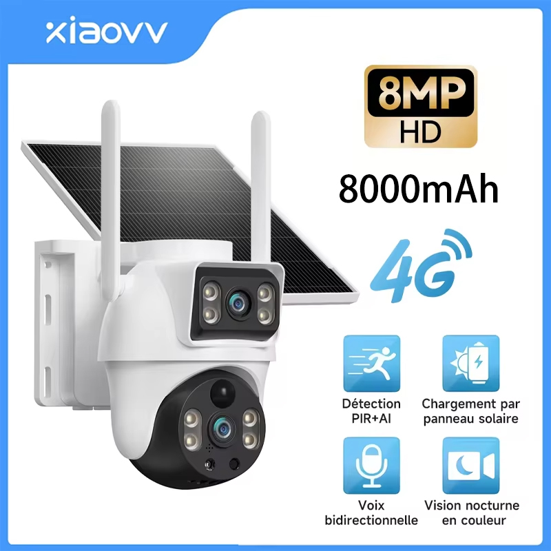XIAOVV 8MP 4G LTE Solar Outdoo - Garden Camera recensie en prijs