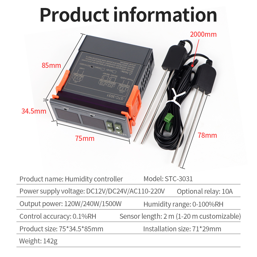 STC-3029 / 3030 / 3031 Vochtre - Plant Sensor recensie en prijs