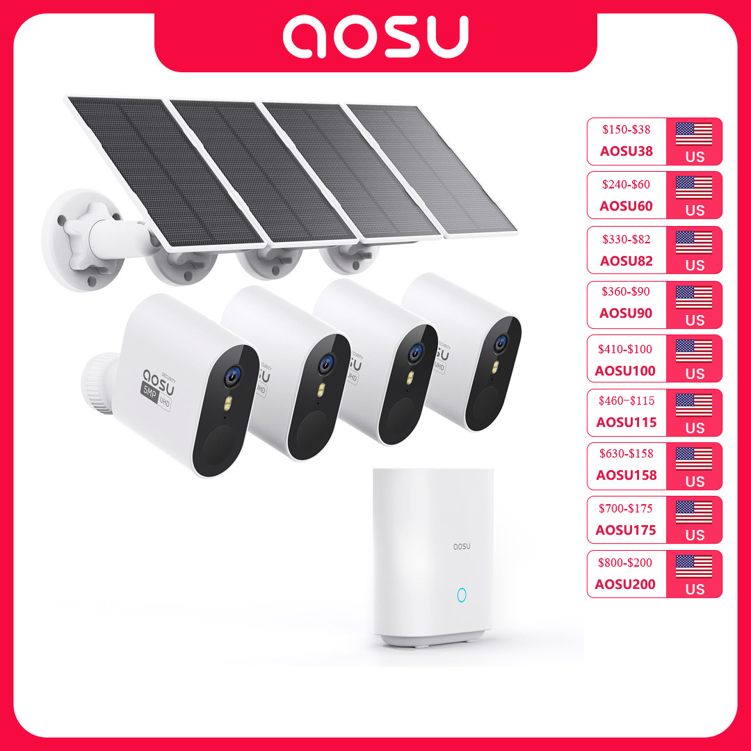 AOSU 5MP Solar Camera Systeem  - Garden Camera recensie en prijs
