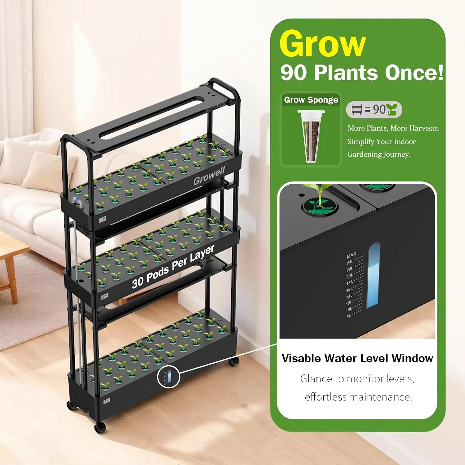 Groot hydrocultuur kweeksystee - Indoor Garden Kit recensie en prijs